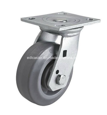 7015-56 Heavy Duty 5&quot; 300kg TPE Swivel Plate Caster with Customization Option